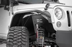 Rough Country Suspension Systems - Rough Country Front/Rear Inner Fender Liners Black for Jeep Wrangler JK 10511 - Image 5