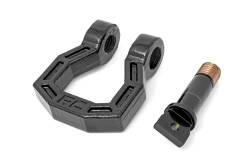 Rough Country Suspension Systems - Rough Country 4.75 Ton 3/4" Pin Forged D-Ring Shackles Black Pair RS118 - Image 2