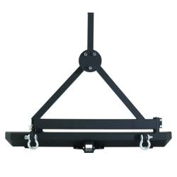 Smittybilt - Smittybilt 76651D SRC Classic Rear Bumper w/Tire Carrier for 87-06 Jeep Wrangler - Image 1
