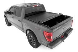 Rough Country Suspension Systems - Rough Country 42225650 Soft Roll-up Vinyl Tonneau Cover for 15-24 Ford F150 6.5' - Image 4