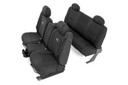 Rough Country Suspension Systems - Rough Country Front Seat Covers Black 99-06 Silverado/Sierra Ext 91019 - Image 1