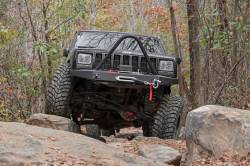 Rough Country Suspension Systems - Rough Country Heavy Duty Front Winch Bumper Black for Cherokee XJ 10570 - Image 3
