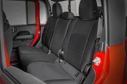 Rough Country Suspension Systems - Rough Country Front/Rear Seat Covers Black for Gladiator JT 91034 - Image 3