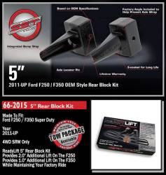 ReadyLift - ReadyLift 5.0" Rear Cast Iron Block w/U-bolt Kit Ford Super Duty 66-2015 - Image 2