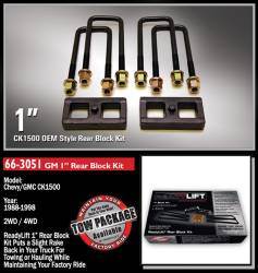 ReadyLift - ReadyLift 1.0" Rear Cast Iron Block w/U-bolt Kit GM Truck/SUV 66-3051 - Image 2