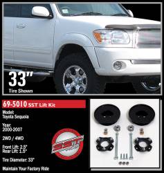 ReadyLift - ReadyLift 2.5" SST Suspension Lift Kit for 01-07 Sequoia 69-5010 - Image 2