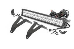 Rough Country Suspension Systems - Rough Country 70780 Bumper Mount 20" LED Light Bar Kit for 19-24 Ram 1500 - Image 1