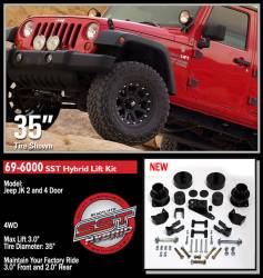 ReadyLift - ReadyLift 3.0" SST Suspension Lift Kit for 07-18 Jeep Wrangler JK 69-6000 - Image 2