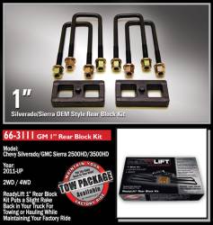 ReadyLift - ReadyLift 1.0" Rear Cast Iron Block w/U-bolt Kit'silverado/Sierra HD 66-3111 - Image 2