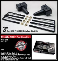 ReadyLift - ReadyLift 3.0" Rear Cast Iron Block w/U-bolt Kit Ford F150 66-2053 - Image 2