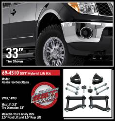 ReadyLift - ReadyLift 2.5" SST Suspension Lift Kit for Frontier & Xterra 69-4510 - Image 2