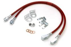 JKS - JKS Suspension Front Stainless Steel Brake Lines for 4"-6" Lifts Red JKS2291 - Image 1