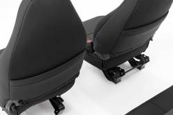 Rough Country Suspension Systems - Rough Country 91001 Front/Rear Seat Covers Black for 03-06 Jeep Wrangler TJ - Image 2
