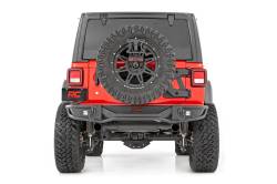 Rough Country Suspension Systems - Rough Country Tubular Black Rear Bumper for Jeep Wrangler JL 10648 - Image 2