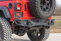 Rough Country Suspension Systems - Rough Country Tubular Black Rear Bumper for Jeep Wrangler JL 10648 - Image 5
