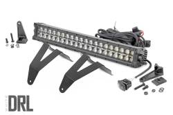 Rough Country Suspension Systems - Rough Country 70779DRL Bumper Mount 20" LED Light Bar Kit for 19-24 Ram 1500 - Image 1