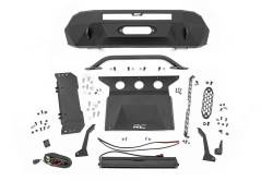 Rough Country Suspension Systems - Rough Country 10724 Hybrid Front Winch Bumper Black for 16-23 Toyota Tacoma - Image 4