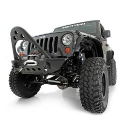 Smittybilt - Smittybilt 76524 SRC Front Bumper w/Stinger Black for Jeep Wrangler JK - Image 6