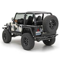Smittybilt - Smittybilt 76621 SRC Rear Bumper w/Tire Carrier Black for 87-06 Wrangler YJ/TJ - Image 2