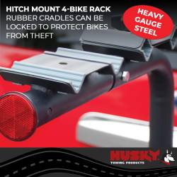 Husky Towing - Husky Towing 4-Bike Hitch Mounted Bike Rack Carrier 81147 - Image 2