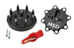 MSD - MSD Ignition 84823 Distributor Cap & Rotor Kit Black for MSD/Ford V8 TFI - Image 1