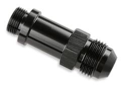 Mr Gasket - Mr Gasket 491978 Carburetor Inlet Fitting9/16-24" to -8AN Male Black EACH - Image 1