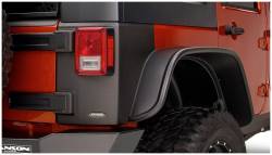 Bushwacker - Bushwacker Trail Armor Rear Corner Guards Black for Jeep JK 4dr 14010 - Image 2