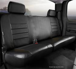 Fia SL62-67 BLK/BLK LeatherLite Custom Seat Cover