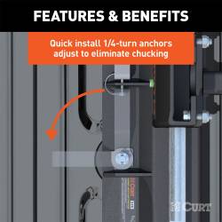 CURT - CURT 16020 Fifth Wheel Roller Mount Adapter - Image 4