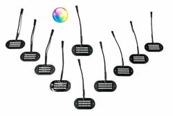 5150 Whips 187 V2.0 Bluetooth 10-Pod Rock Light Kit w/Control Harness