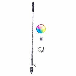 5150 Whips 24" Wireless Control LED Safety Whip w/Magnet Mount & Flag-Each