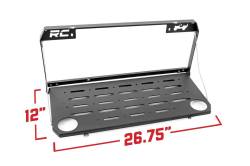 Rough Country Suspension Systems - Rough Country Folding Rear Tailgate Table Black for 18-25 Jeep Wrangler JL 10625 - Image 4