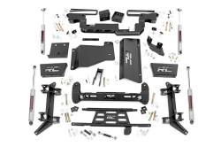 Rough Country Suspension Systems - Rough Country 16130 6" Suspension Lift Kit for 88-00 GM K2500/3500 Truck/SUV 4WD - Image 1
