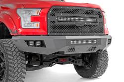 Rough Country Suspension Systems - Rough Country Heavy Duty Black Front Bumper 15-17 Ford F150 10770 - Image 4