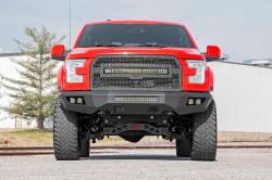 Rough Country Suspension Systems - Rough Country Heavy Duty Black Front Bumper 15-17 Ford F150 10770 - Image 6