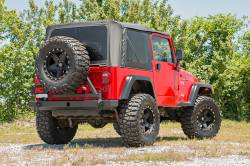 Rough Country Suspension Systems - Rough Country Rear Bumper w/Tire Carrier Black for Jeep Wrangler TJ 10592A - Image 4