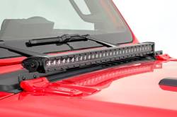 Rough Country Suspension Systems - Rough Country Hood Mount 30" LED Light Bar Kit for Jeep JL/JT 70054 - Image 4