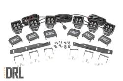 Rough Country Suspension Systems - Rough Country 2" Triple LED Pod Fog Lights-Spot 17-20 F150 Raptor 70700DRLA - Image 2