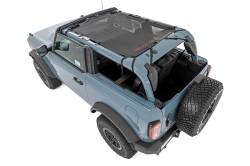 Rough Country Suspension Systems - Rough Country Extended Mesh Bikini Top Black 21-24 Bronco 4DR 85116 - Image 6