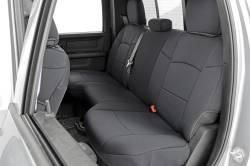 Rough Country Suspension Systems - Rough Country Front/Rear Seat Covers Black for 19-24 Ram 2500/3500 Crew 91044 - Image 3