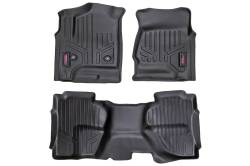 Rough Country Suspension Systems - Rough Country Fr/Rr Floor Liners Black 14-18 Silverado/Sierra Ext M-21412 - Image 1