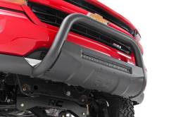 Rough Country Suspension Systems - Rough Country B-C4071 Black Front Bumper Bull Bar w/LED 07-20 GM 1500 Truck - Image 3