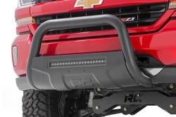 Rough Country Suspension Systems - Rough Country B-C4071 Black Front Bumper Bull Bar w/LED 07-20 GM 1500 Truck - Image 4