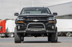 Rough Country Suspension Systems - Rough Country B-C4071 Black Front Bumper Bull Bar w/LED 07-20 GM 1500 Truck - Image 5