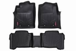 Rough Country Suspension Systems - Rough Country Front/Rear Floor Liners Black for 12-15 Tacoma Double M-71213 - Image 1