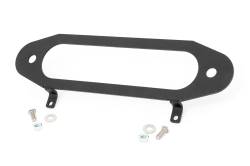 Rough Country Suspension Systems - Rough Country Hawse Fairlead License Plate Mount Bracket Black RS138 - Image 1