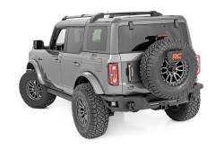 Rough Country Suspension Systems - Rough Country 510910 Black Heavy Duty Rear Bumper w/LEDs Black 21-25 Ford Bronco - Image 3