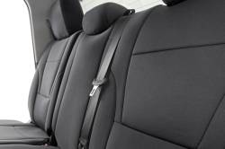 Rough Country Suspension Systems - Rough Country Front/Rear Seat Covers Black for 22-25 Toyota Tundra CrewMax 91054 - Image 3