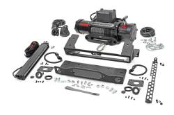 Rough Country Suspension Systems - Rough Country Winch Mount Kit w/Winch/LED 21-24 Bronco OEM Steel Bumper 51095 - Image 1