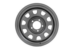 Rough Country Suspension Systems - Rough Country D-Window Wheel 15x8 5x4.5 -19mm Gray RC158545G - Image 6